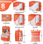 OlarHike Packing Cubes for Travel, Gifts for Women Mom, Anti-Tearing Suitcase - Image 2
