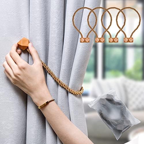NazTur Magnetic Curtain Tiebacks, Curtain Ties, No-Drill Holdbacks - Image 2