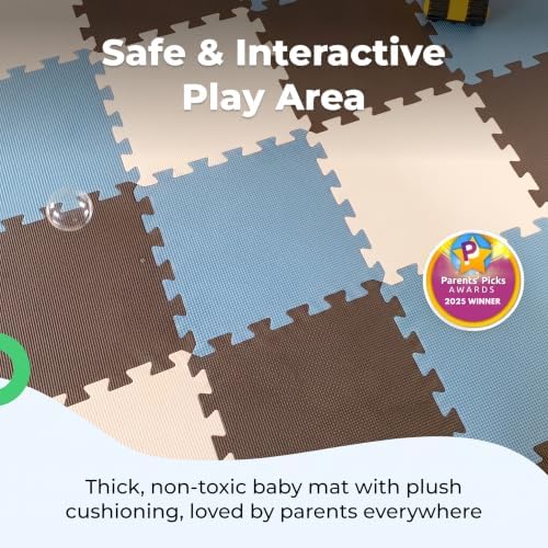MioTetto Baby Play Mat, Soft Foam Floor Tiles - Image 6