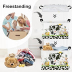 Farm Animals Storage Basket Collapsible Clothes Baby Nursery Hamper Large Book - Image 3