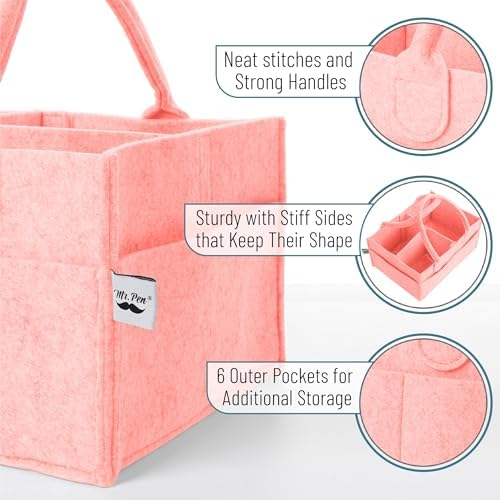 Mr. Pen- Baby Diaper Caddy Organizer, 2 Pack - Image 3