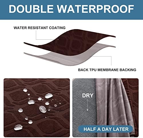 Waterproof Dining Room Chair Covers Set of 6 Slipcovers - Image 2