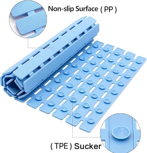 BEMISO Shower Mat Non Slip Bathtub Mat 27.5 x 15.7 Inch Bath Mat - Image 2