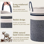 Woven Rope Laundry Hamper Basket by YOUDENOVA, 58L Tall Luandry Basket - Image 5