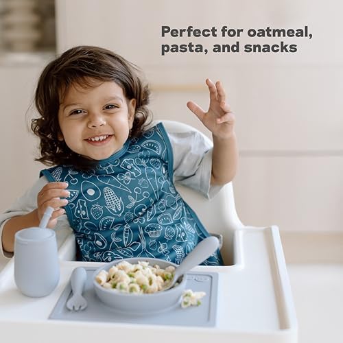 ezpz Mini Bowl - 12 Months+ - 100% Silicone Suction Placemat + Bowl - Image 6
