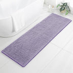 Chenille Bathroom Runner Rug 24"x72" Lavender, Plush Bath Mat by Kildoss