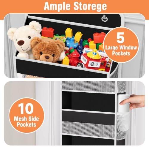 Over The Door Organizer Storage Large Capacity Hanging Bedroom Storage - Image 4