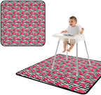 BapronBaby Watermelon Stripes Waterproof Splash Mat Catch All Floor Cover by BapronBaby