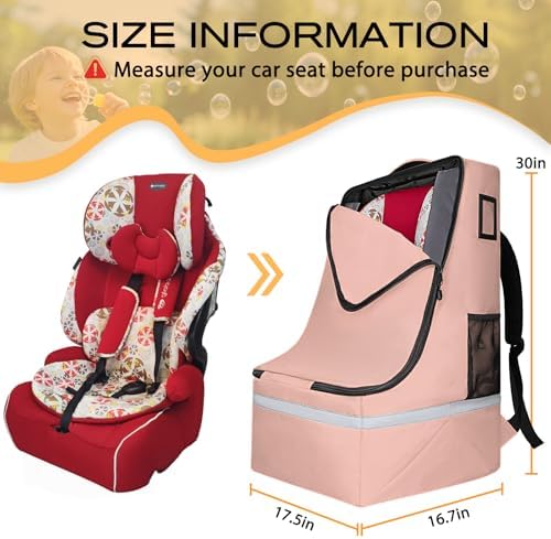 LARIPOP Car Seat Travel Bag for Airplane, Universal Gate Check Car Seat Bag - Image 2