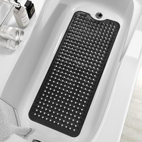 MOONFLY Shower and Bathtub Mat, 40x16 Inches, Extra Long Non Slip Mats by MOONFLY