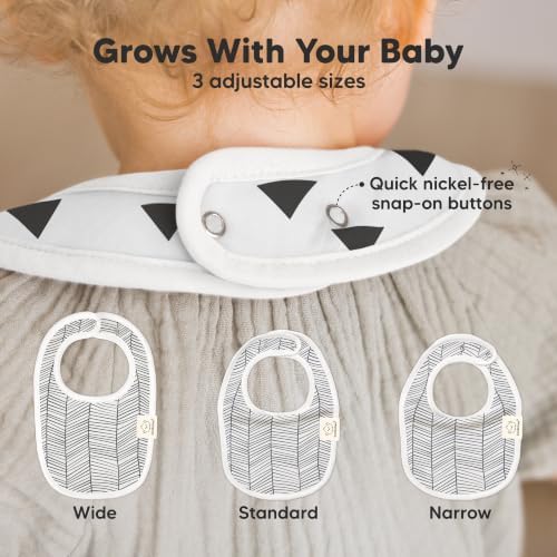 KeaBabies 8-Pack Organic Baby Bibs - Image 4