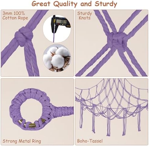 Stuffed Animal Hammock Corner, 55 Inch Large No Drilling Plushie Net - Image 5