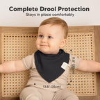 8pk Organic Baby Bandana Bibs for Drooling and Teething - Image 5