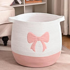 Large Baby Laundry Hamper, Toy and Blanket Storage Basket by Degeyoyo