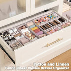 MURRI&MURRDI Mini Foldable Clothes Drawer Organizer 6 Pcs, Small Fabric Storage - Image 7