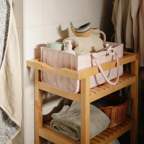 mushie Baby Diaper Caddy | Newborn Essentials Organizer - Image 6