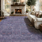 JOLLYVOGUE 8x10 Area Rugs for Living Room, Vintage Washable Rug by JOLLYVOGUE