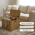 30 in Wicker Storage Trunk - Image 2