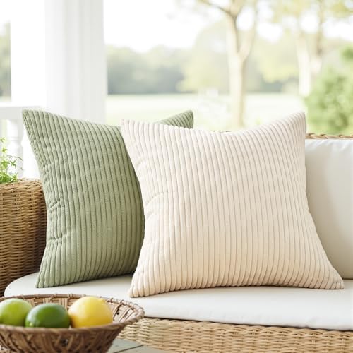 Topfinel Decorative Velvet Pillow Covers 18x18 Muted Teal Boho Farmhouse Couch - Image 3