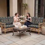 8Pcs Patio Cushion Covers Stretch Outdoor Furniture Protector Slipcovers - Image 2