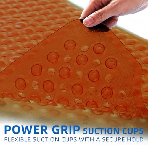 ZHICHENG Bath Tub and Shower Mats, Non-Slip 39 x 16 Inch Extra Long Bath Mat - Image 2