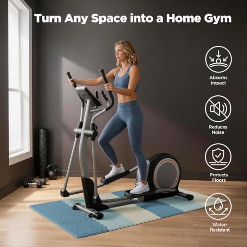 AIRHOP 18 PCS Gym Floor Mat, EVA Foam Puzzle Gym Mat, High-Density Interlocking - Image 4