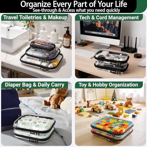 YQBRAO Clear Hard Shell Organizer Set - Image 4