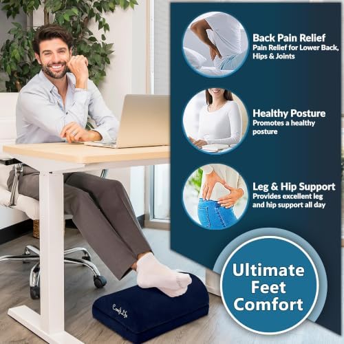ComfiLife Foot Rest for Under Desk at Work – Adjustable Desk FootRest for - Image 4