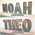 Name Sign For Nursery, Boho Nursery Sign, Family Name Signs, 3D Wall Art for - Image 2