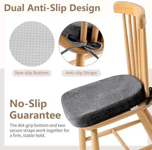 Chair Cushions for Dining Chairs, Washable Chair Pads, 2 Pack - Image 4