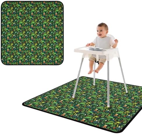 BapronBaby Dino Days Waterproof Splash Mat Catch All Floor Cover by BapronBaby