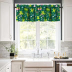 Cartoon Frog Valance Curtain for Kids Room Green Watercolour Cute Lotus Leaf - Image 5