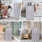 Lifewit 80L Large Laundry Baskets, 2 Pack, Reinforced Handles - Image 6