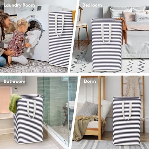 Lifewit 80L Large Laundry Baskets, 2 Pack, Reinforced Handles - Image 6