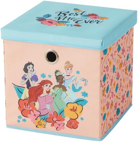 Idea Nuova Disney Princess Collapsible Fabric Storage Cube, 10” Organizer Bin by IdeaNuovaCharacterShop