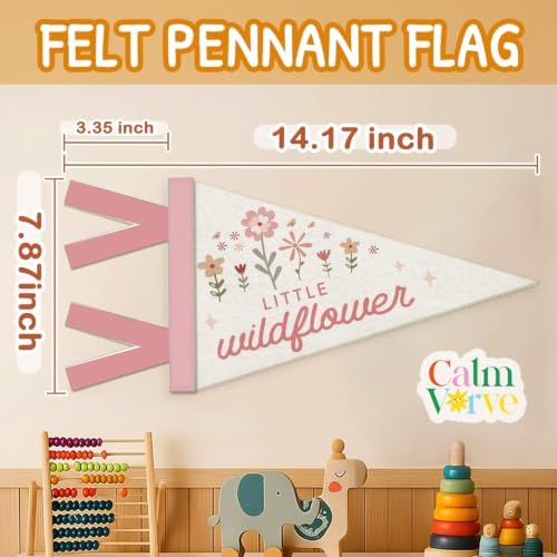 Floral Girl Nursery Banner, Wildflower Nursery Decor, Little Wildflower - Image 4