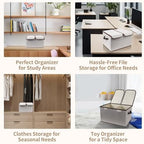 Foldable Fabric Storage Box, 16.5 x 11.8 x 9.8 inches, - Image 6
