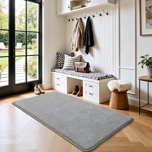 Keeko 2x3 Area Rugs for Living Room, Soft Washable Memory Foam Bedroom Rug - Image 3