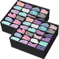 Simple Houseware 2 Pack Closet Sock Organizer, 24 Cell by SimpleHouseware
