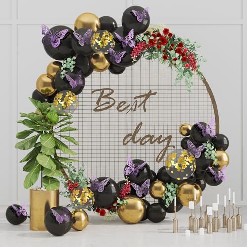 SAOROPEB 3D Butterfly Wall Decor 48 Pcs Lavender Butterfly Decorations - Image 4