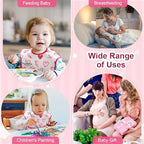 Accmor Baby Bibs for Eating, Waterproof Mess Proof Baby Toddler Bibs, Apron - Image 6