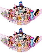 Extra Large Stuffed Animal Storage Hammock 2 Pack | Holds 12 lbs | Corner by LillysLove