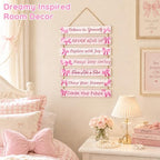 Girls Room Decor Colorful Inspirational Wall Plaque Set - Image 2