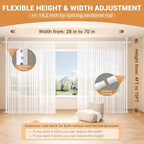 Room Divider Curtain Rod, No Drilling Adjustable Space Partition, Heavy Duty - Image 2