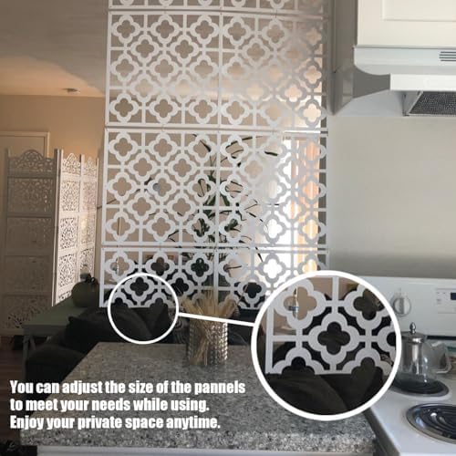 Stepstall 12 Pcs PVC Hanging Room Divider, Thick Decorative Flower Design Room - Image 5