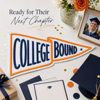 Custom Embroidered College Bound Pennant Flag - Image 2