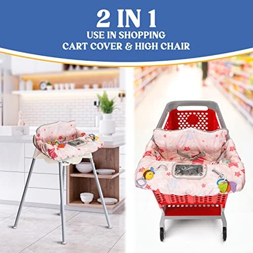 PILLANI Shopping Cart Cover for Baby, High Chair Cover for Restaurant Seat - Image 4