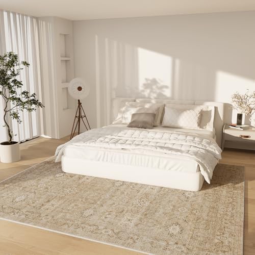 6x9 Area Rugs for Living Room: Washable Bedroom Rug Non Slip Boho Carpet - Image 2