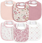 6-Pack Muslin Baby Bibs for Drooling & Teething, Absorbent Bib by CivaruaKids