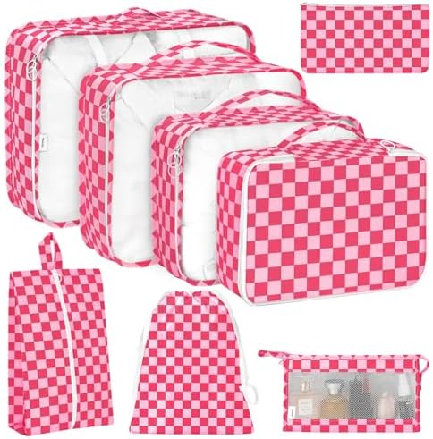 KPX 8 Set Packing Cubes for Travel, Luggage Packing Organizers Accessories by KPX